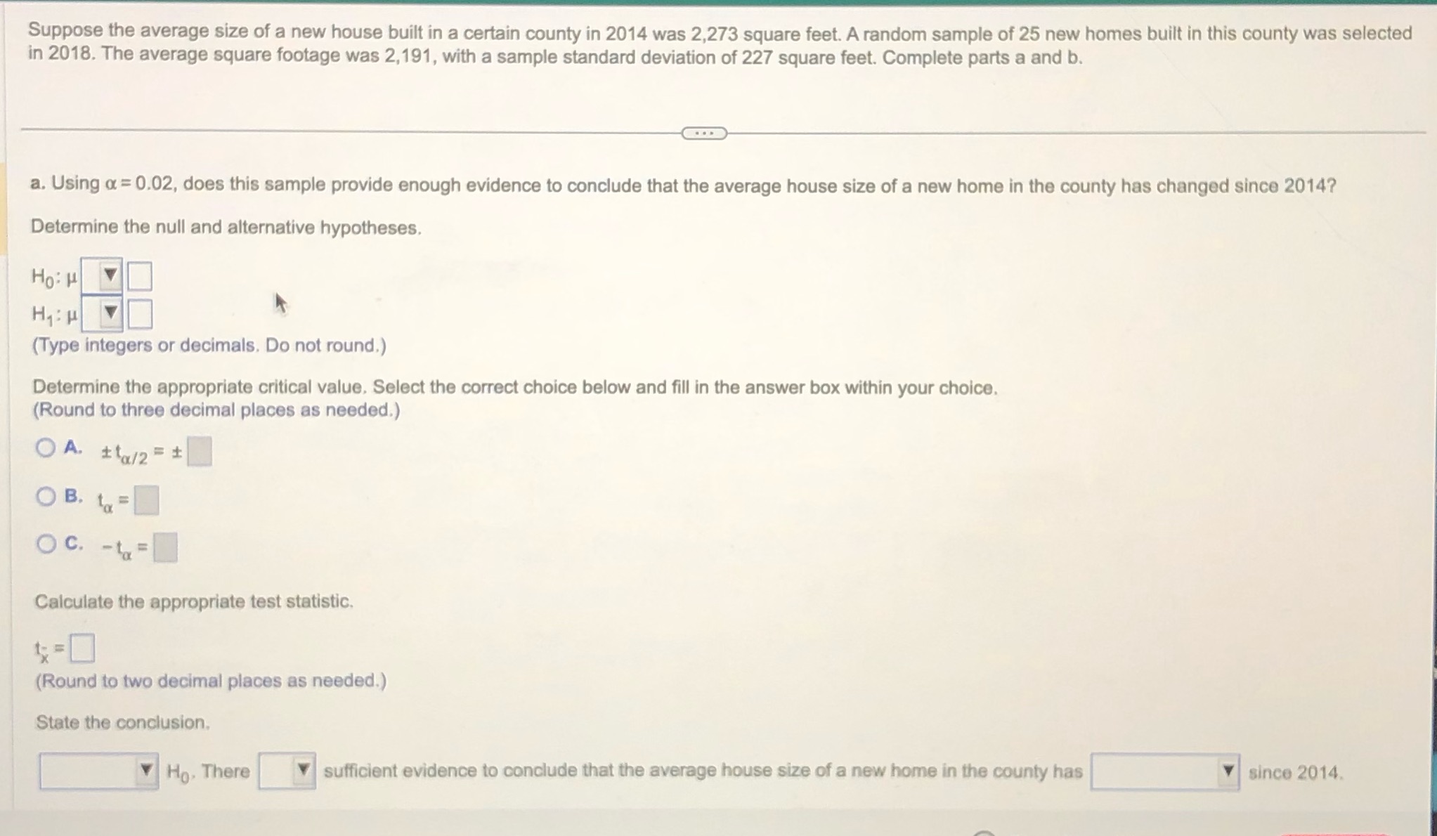 Determine all the answers using excel. Last