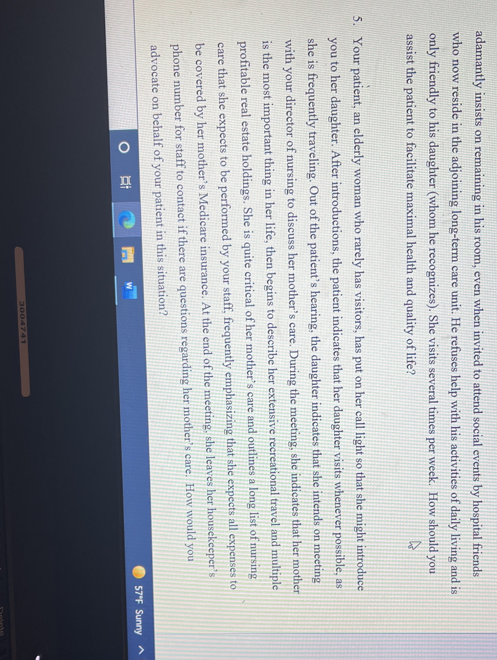 I need help with my case study#5: Instructions:1.