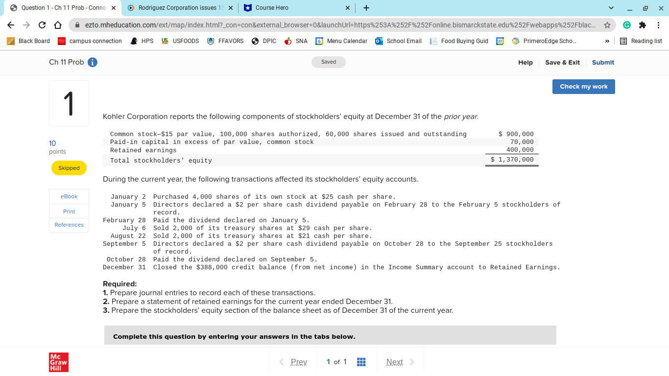 Question 1 - Ch 11 Prob - Conner X Rodriguez