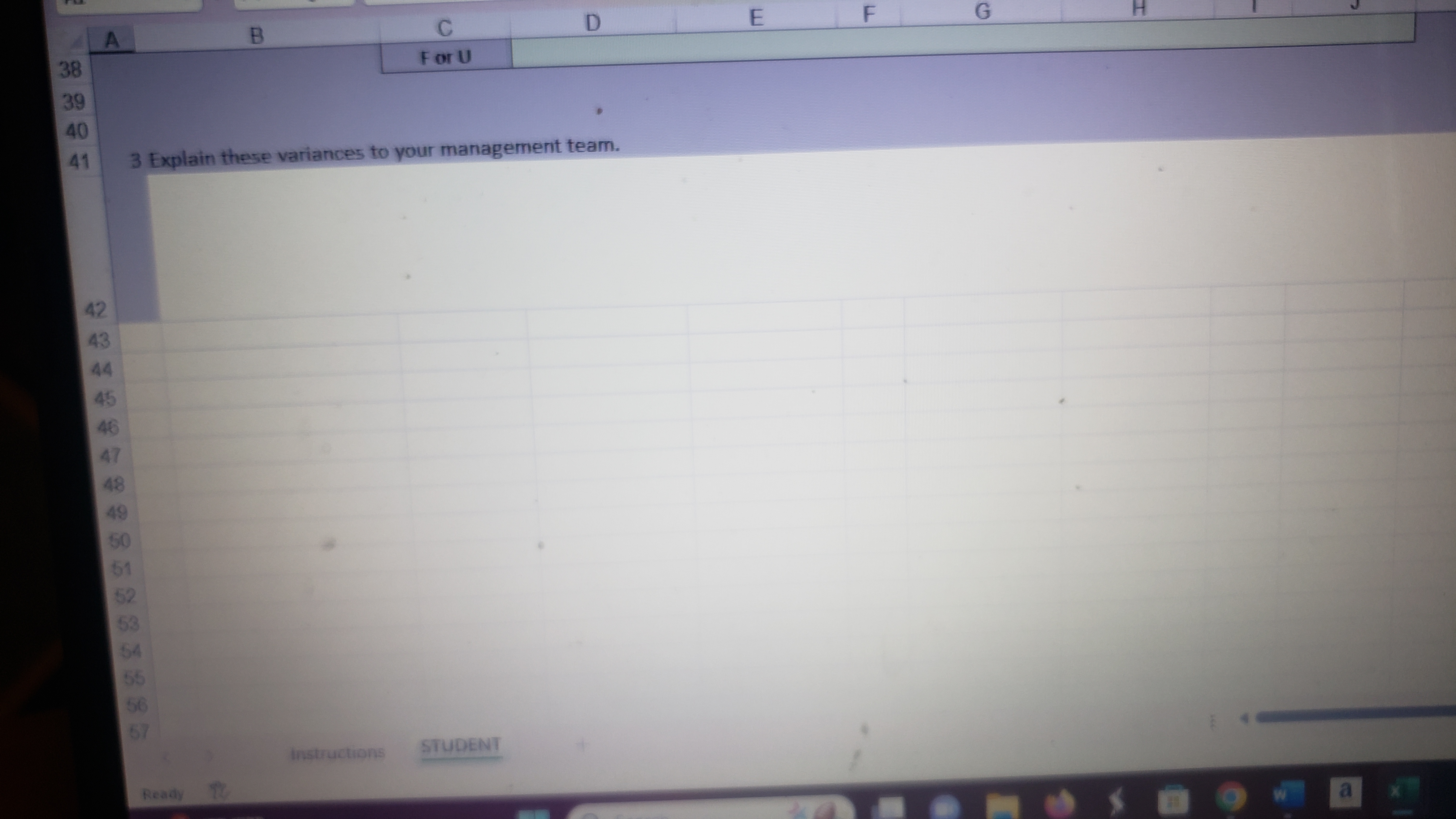 B C D E F G H K 6 Static Budget Units 2,000 9