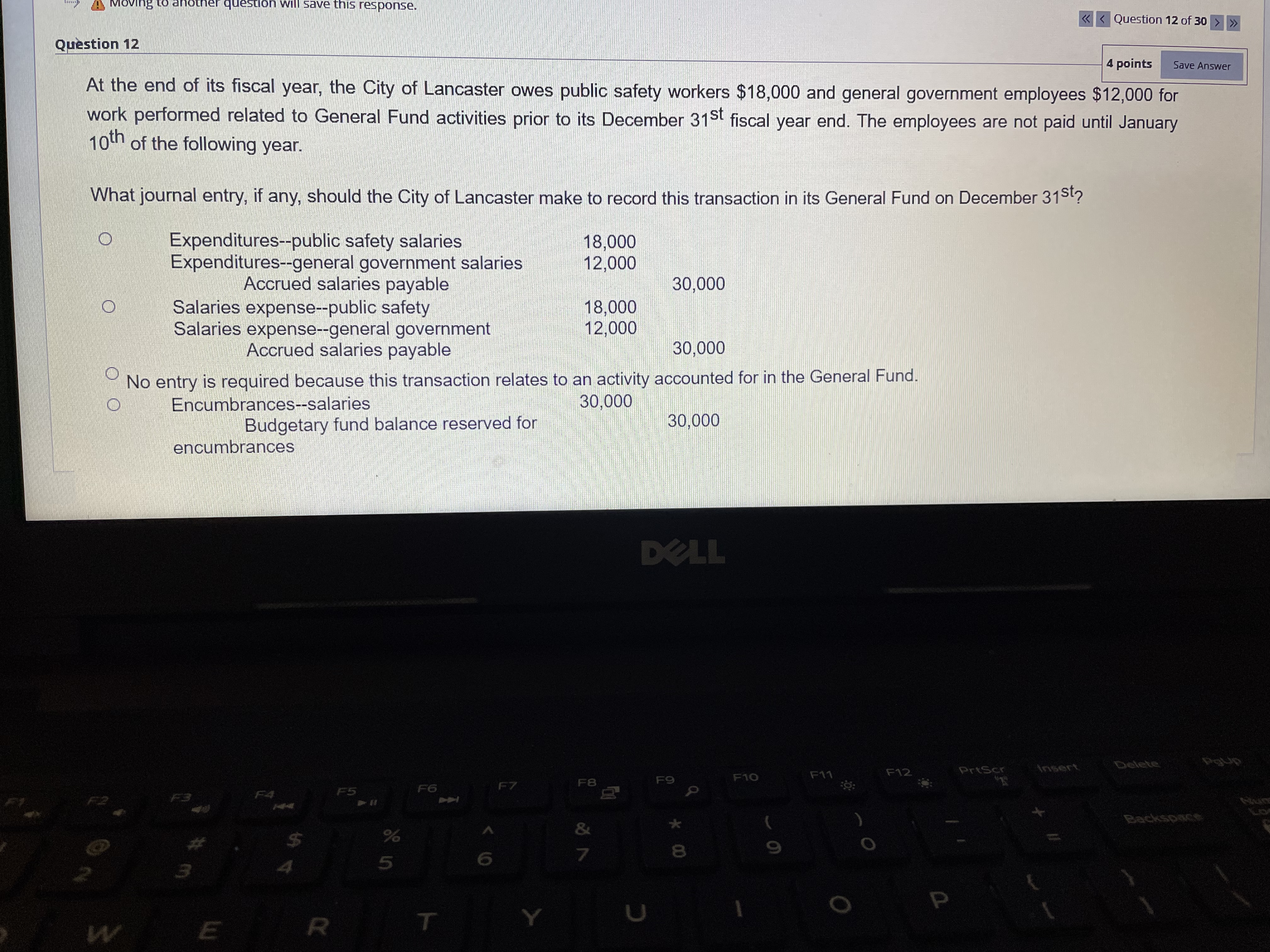 Is response. < < Question 12 of 30  style=