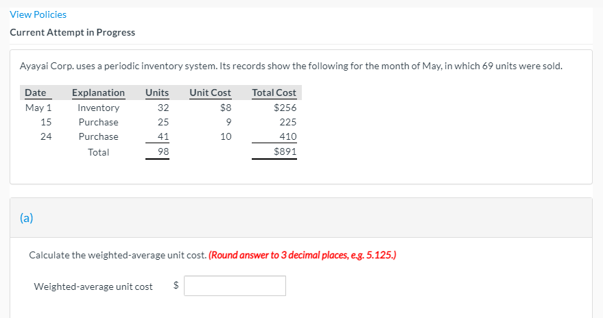 How would you calculate the ending inventory at