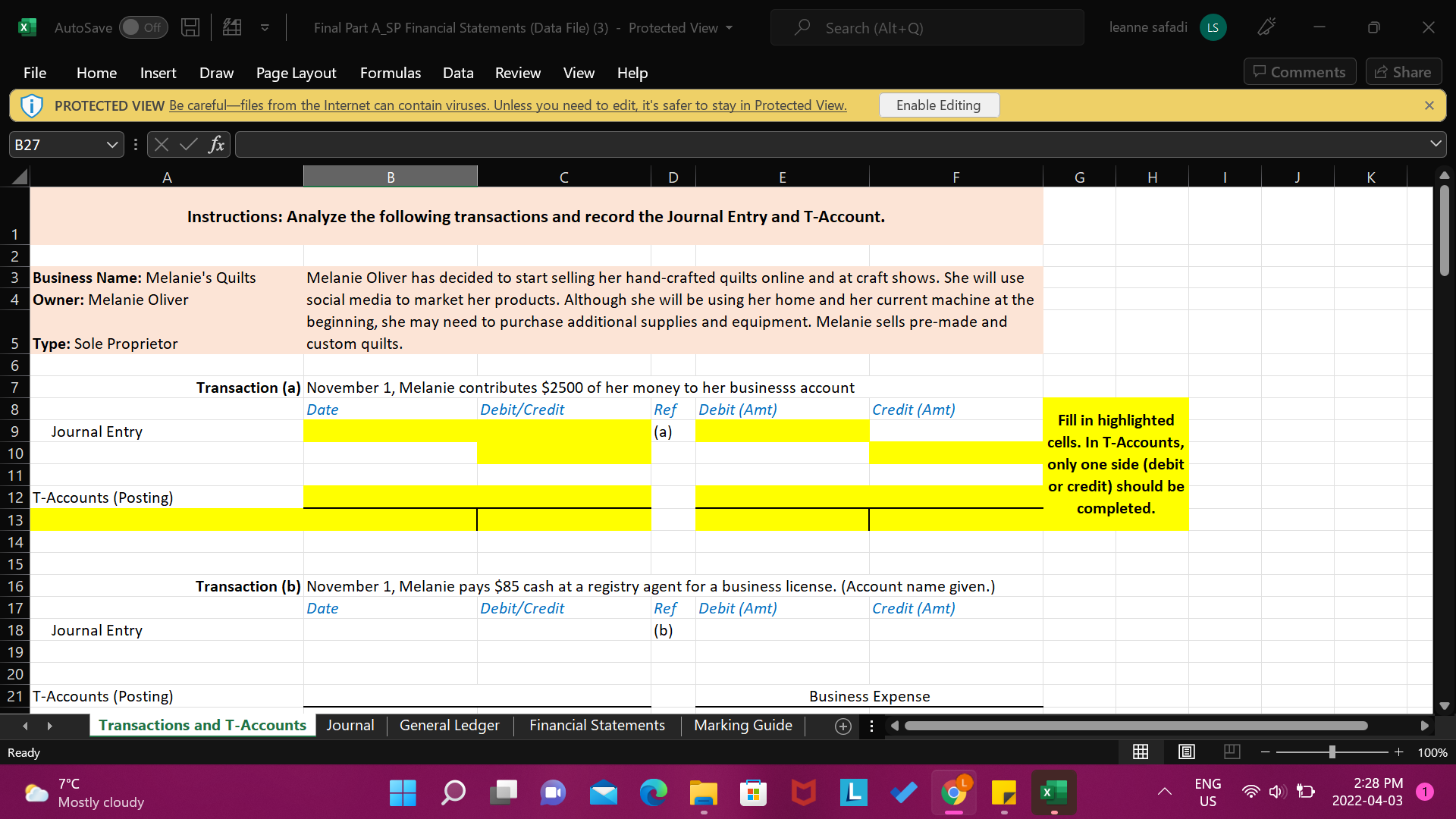 File Home insert Draw PageLayout Formulas Data