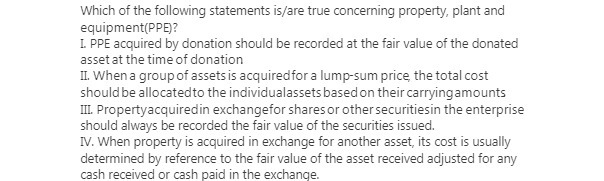 Which of the following statements is/are true