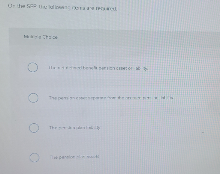 Thank you In advance On the SFP, the following