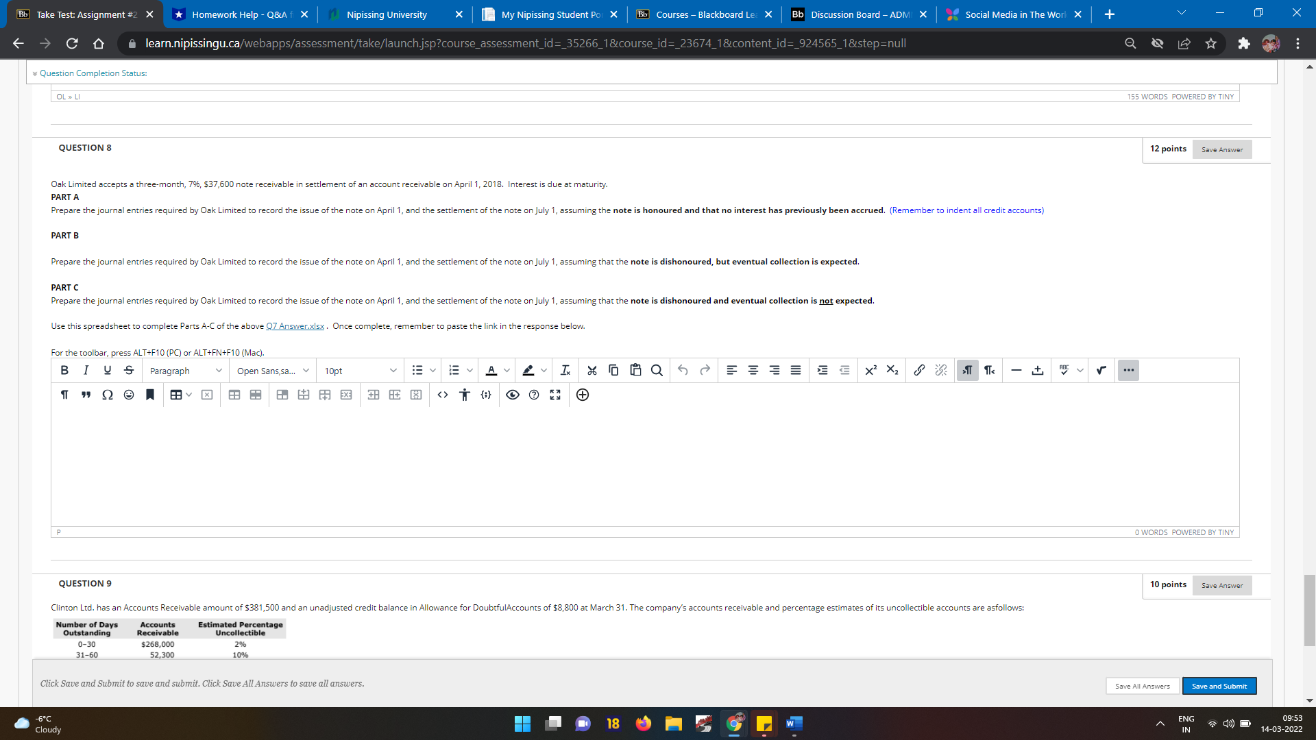 Bb Take Test: Assignment #2 Homework Help - Q&Af