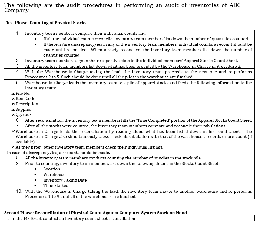 One of the very core of auditing is the ability