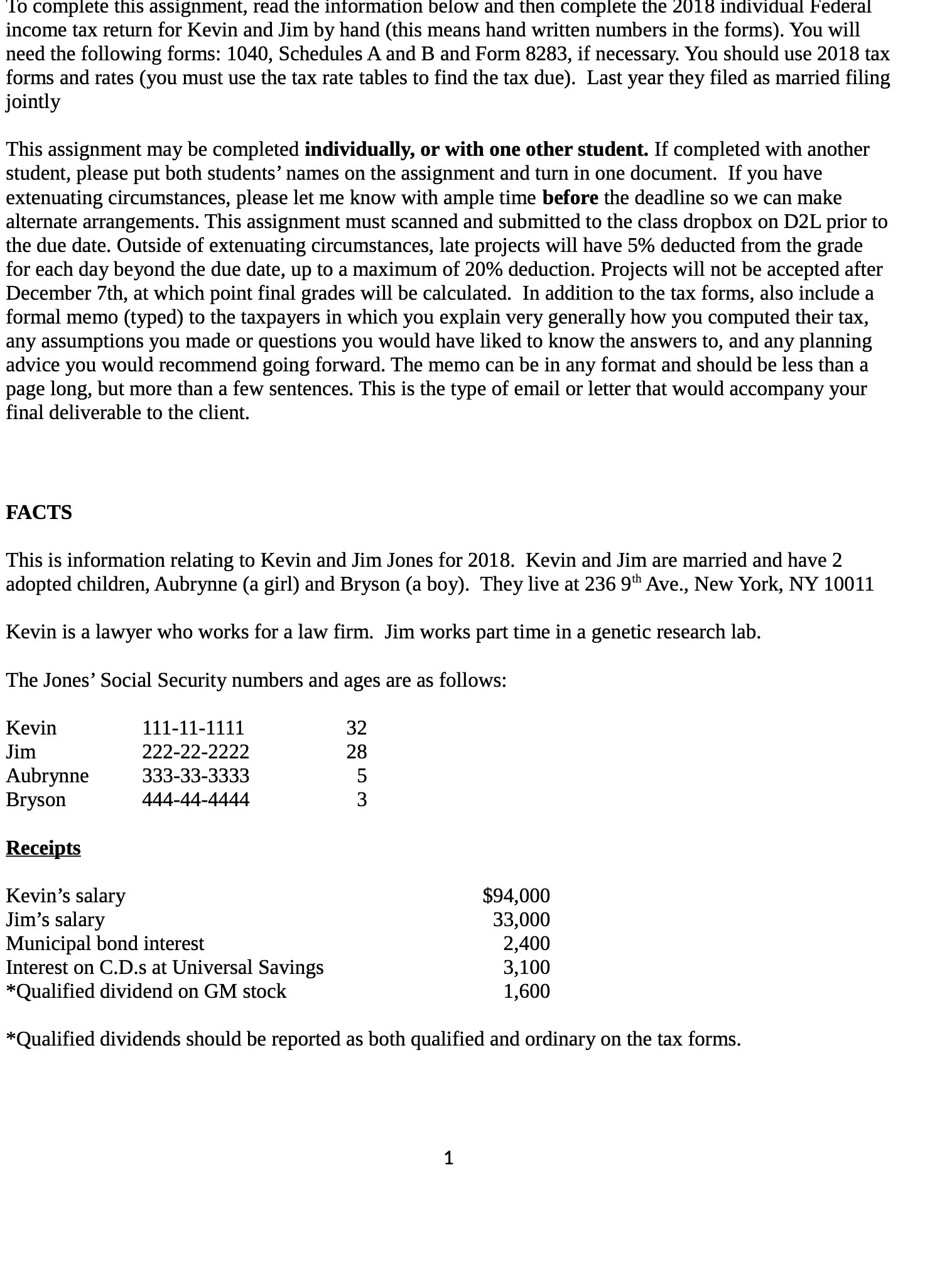 To complete this assignment, read the intormation