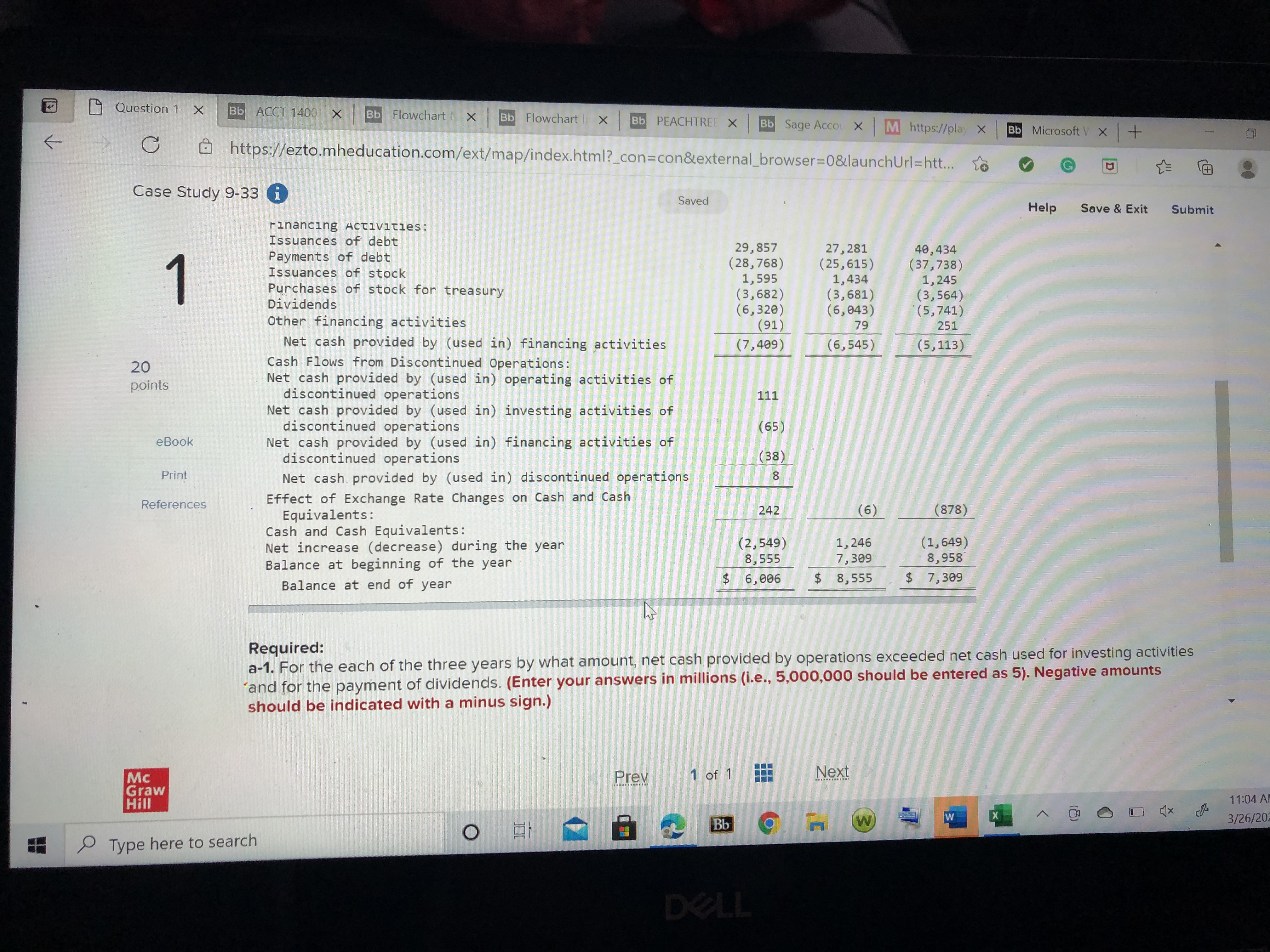 Please help! Question 1 X Bb ACCT 1400 X Bb