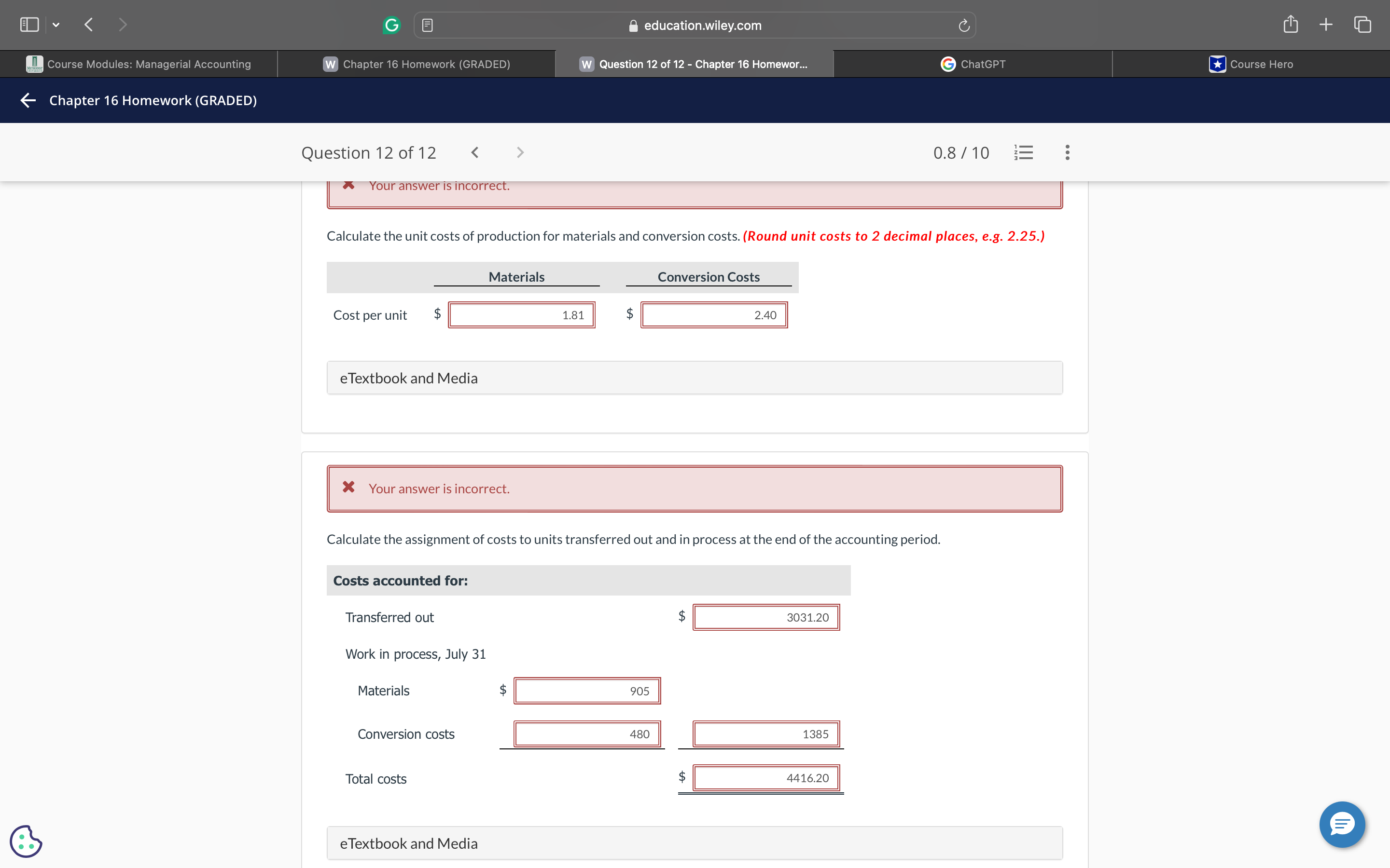 Please help me correct the highlighted blanks in