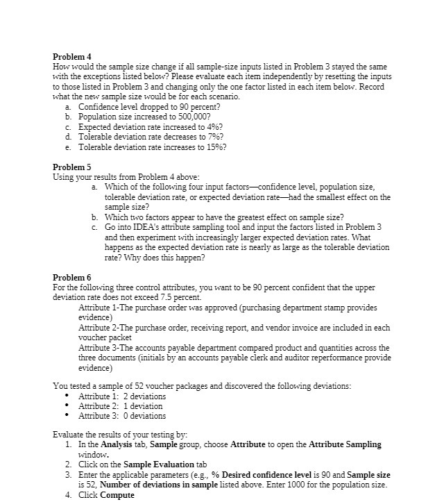 Problem 4 How would the sample size change if all