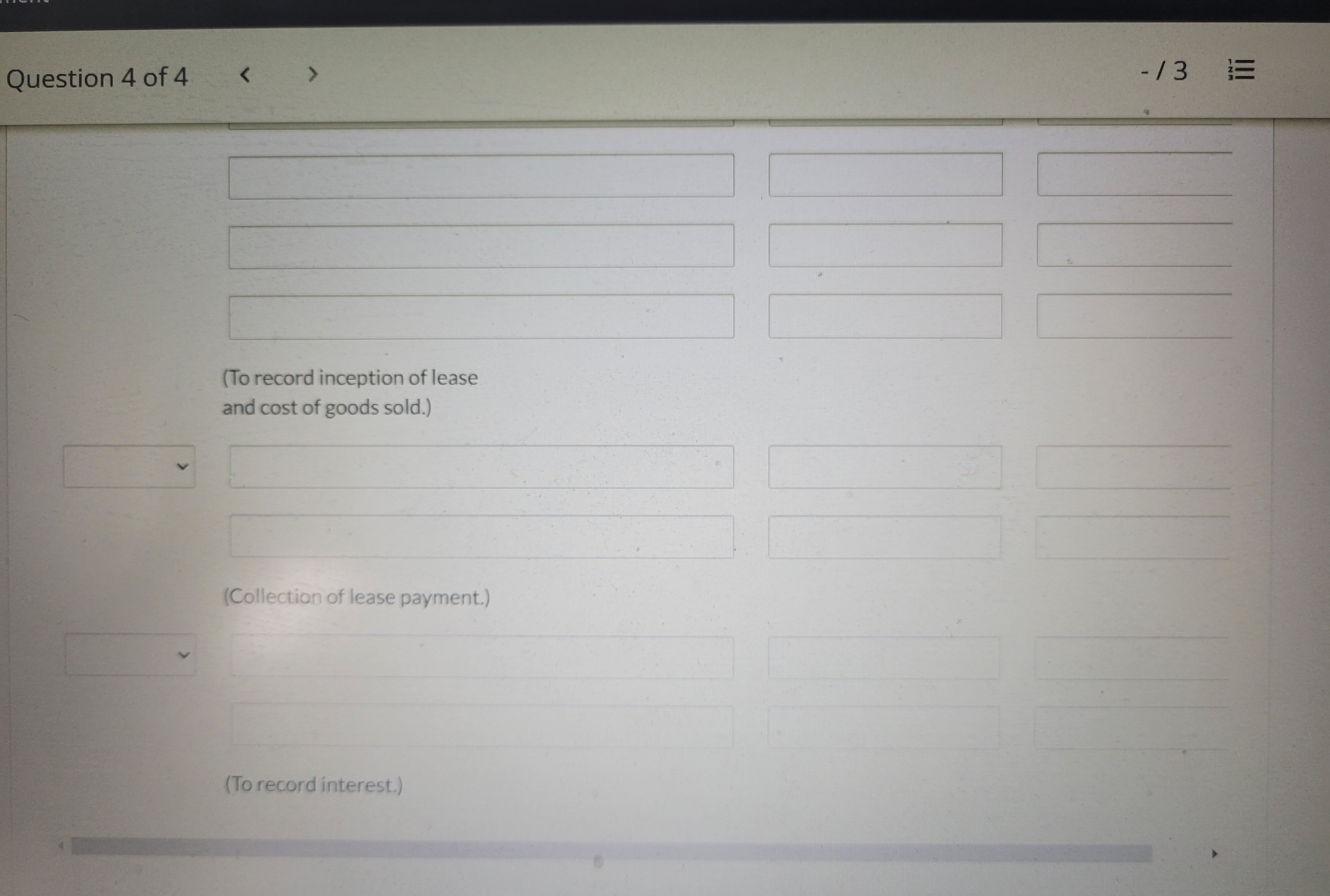 Question 1 of 4 < > 0.44 / 1 = Current Attempt in