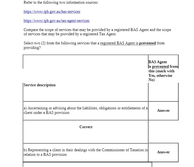 Refer to the following two information sources: