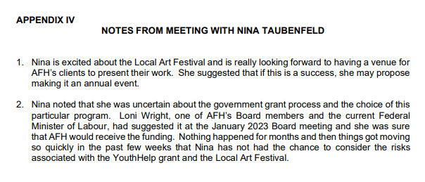 Case study: APPENDIX I INFORMATION FROM AFH