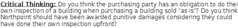 Critical Thinking: Do you think the purchasing