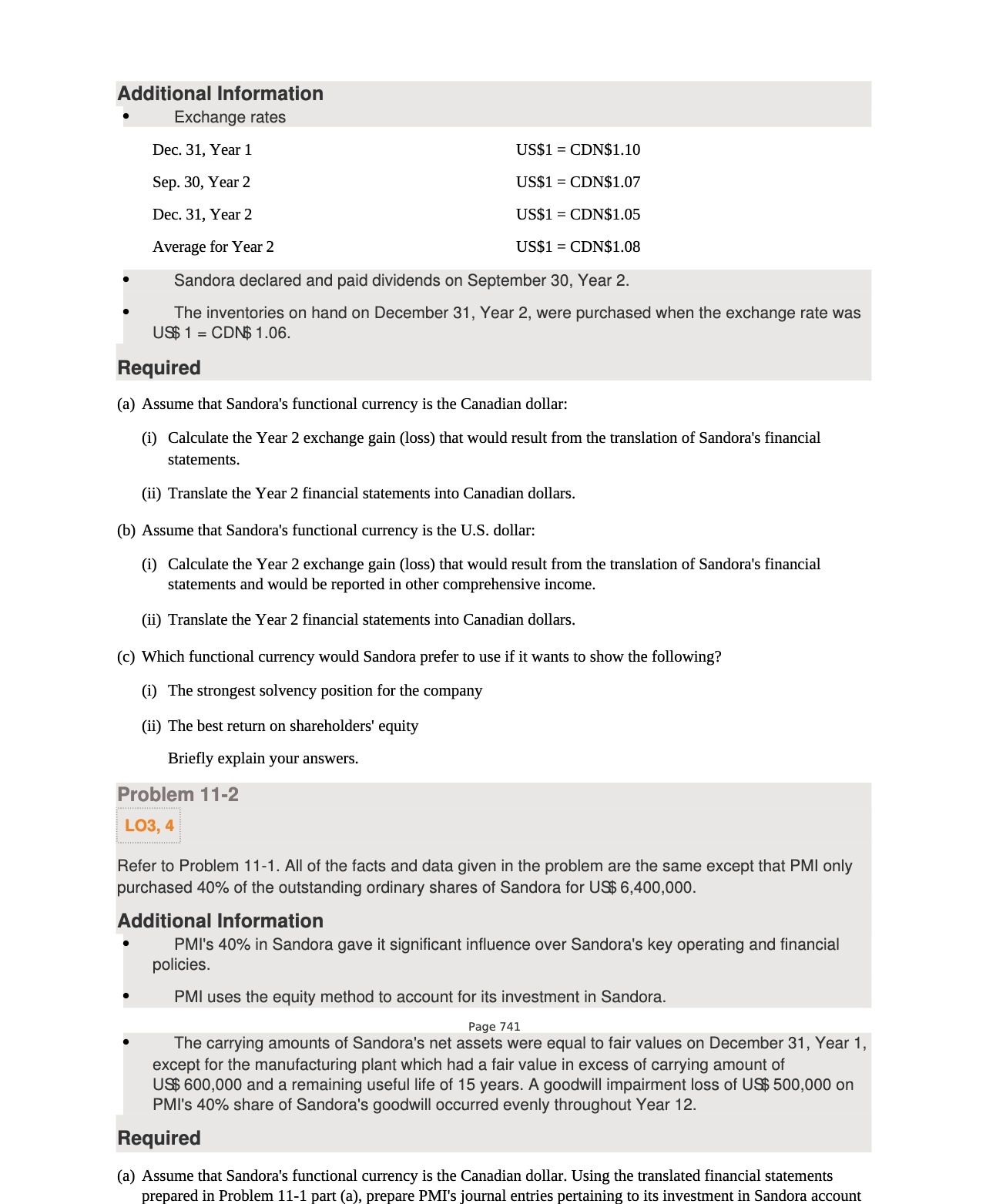Additional Information Exchange rates Dec. 31,