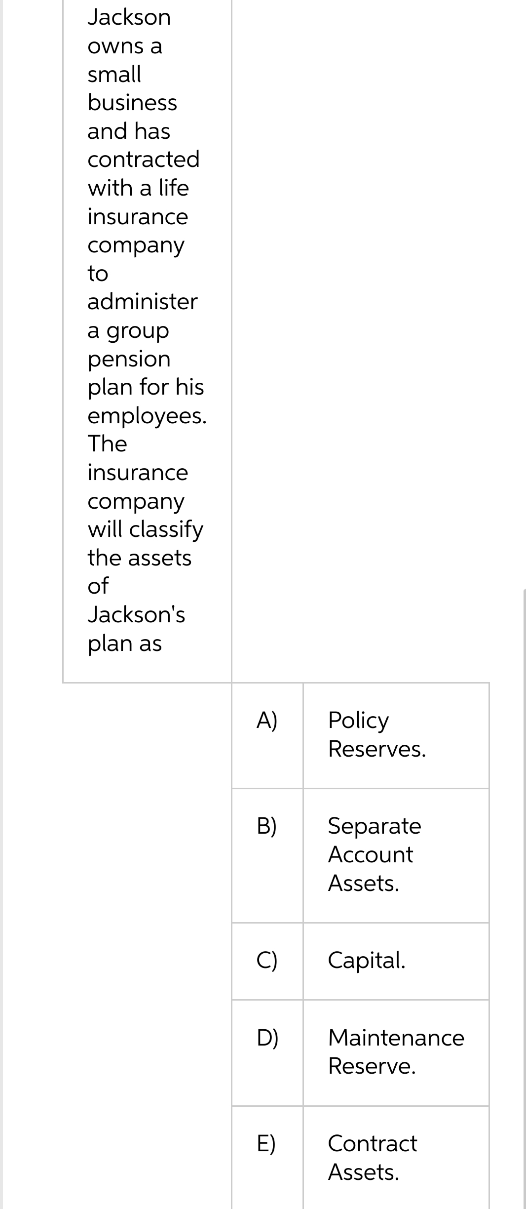 B) please no hand writing solution Jackson owns a