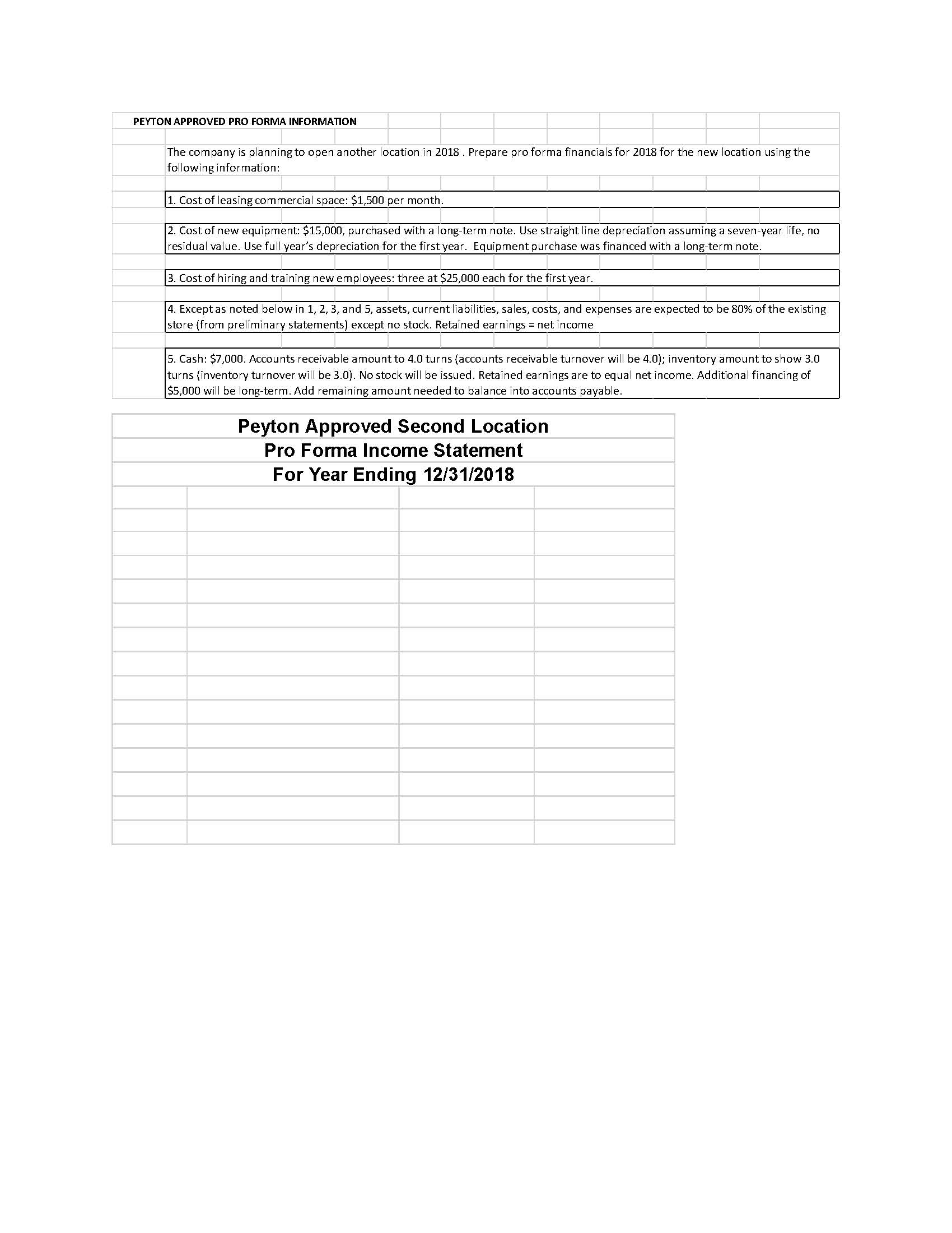 MILESTONE 2 PROFORMA SHEETS Peyton Approved