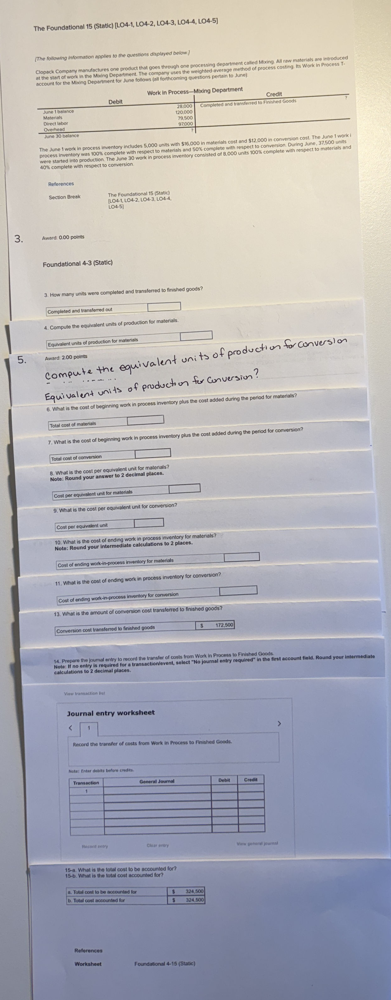 The Foundational 1 5 ( Static ) [ LO 4 - 1 , LO 4