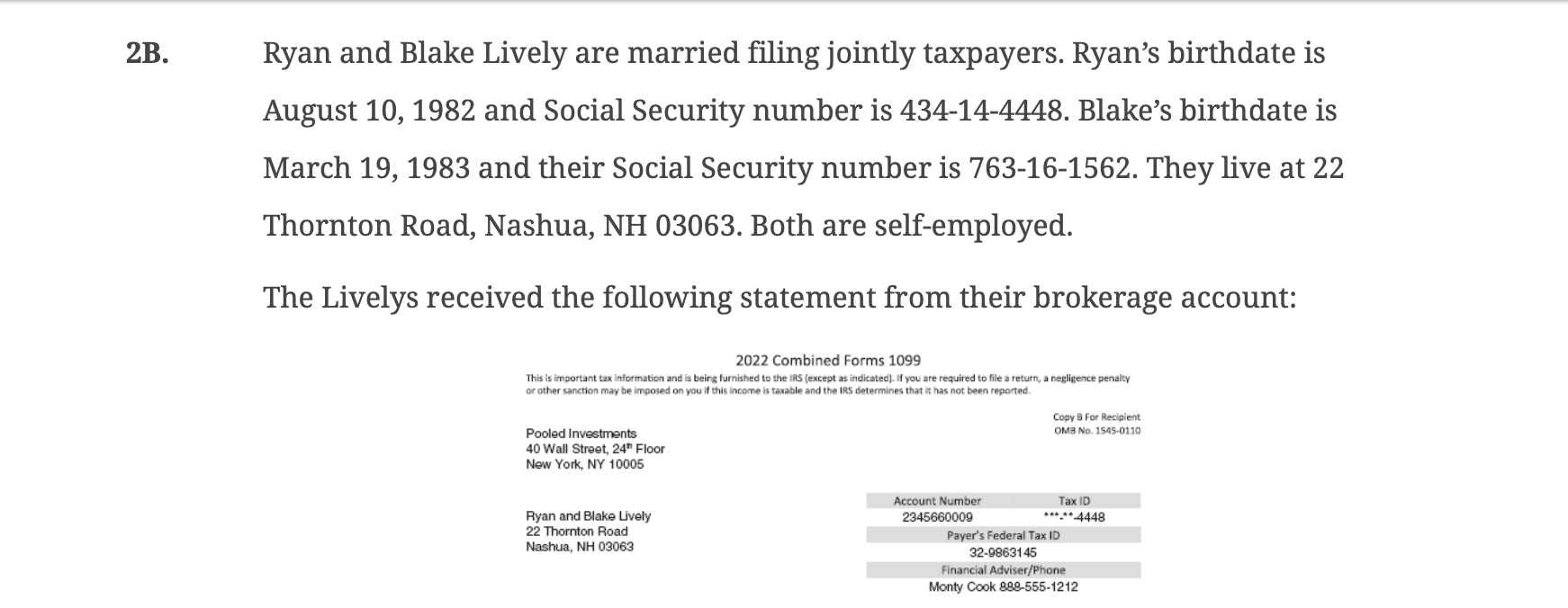 Comprehensive Problem 4 - 2 Bes, an EIN, or