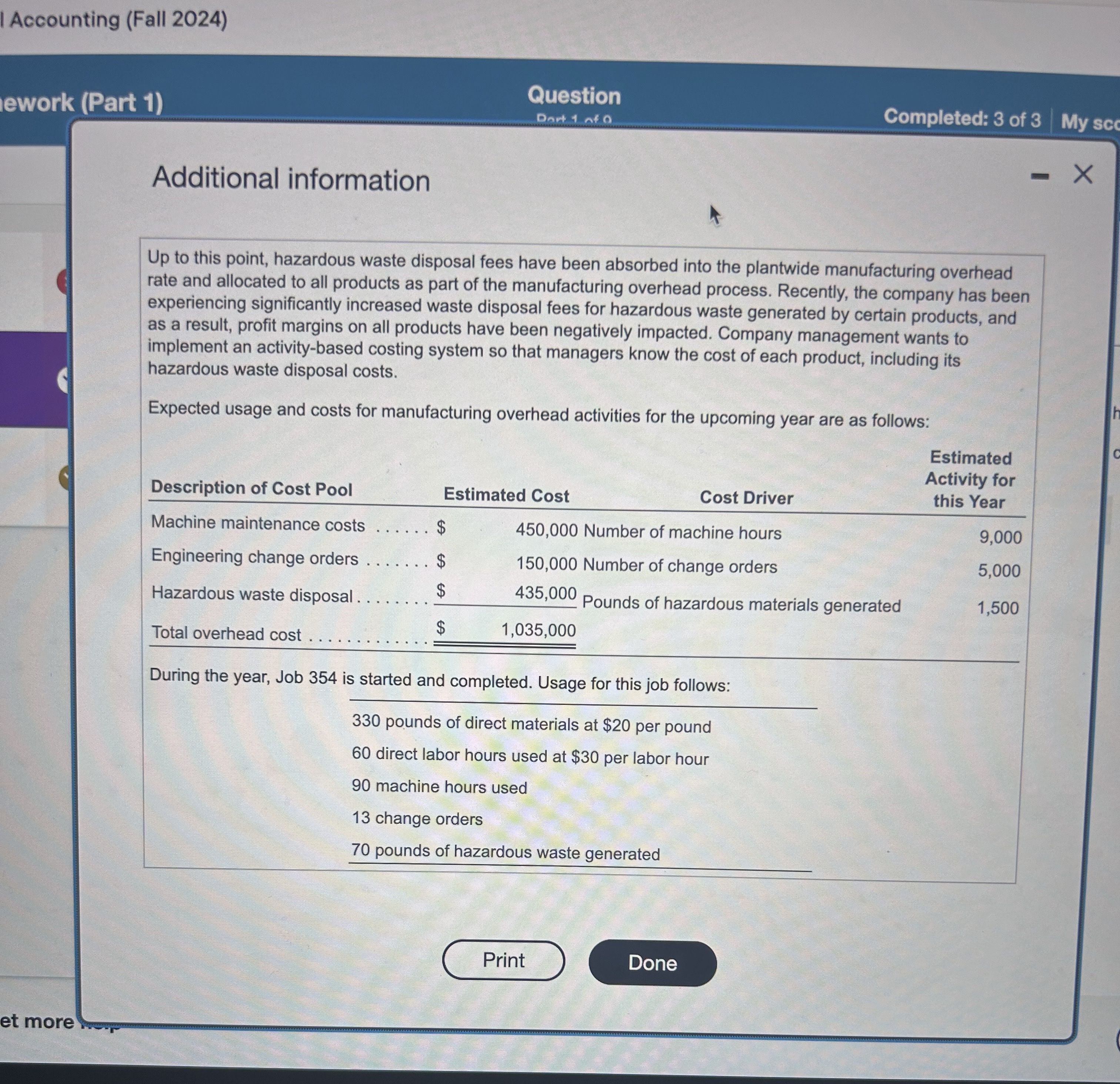 Additional information Up to this point,