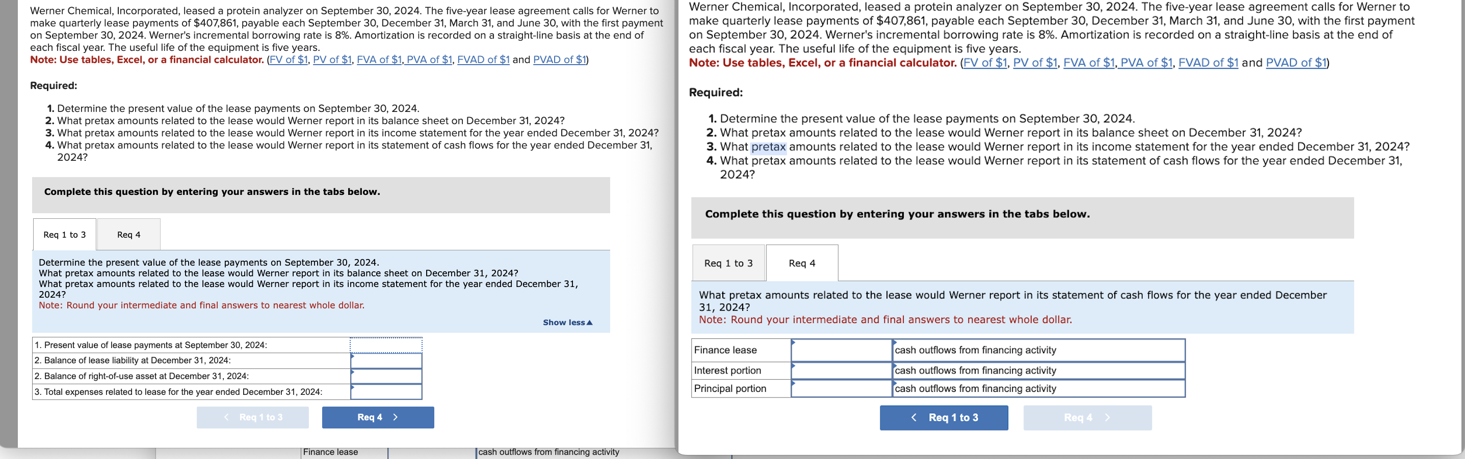 Werner Chemical, Incorporated, leased a protein