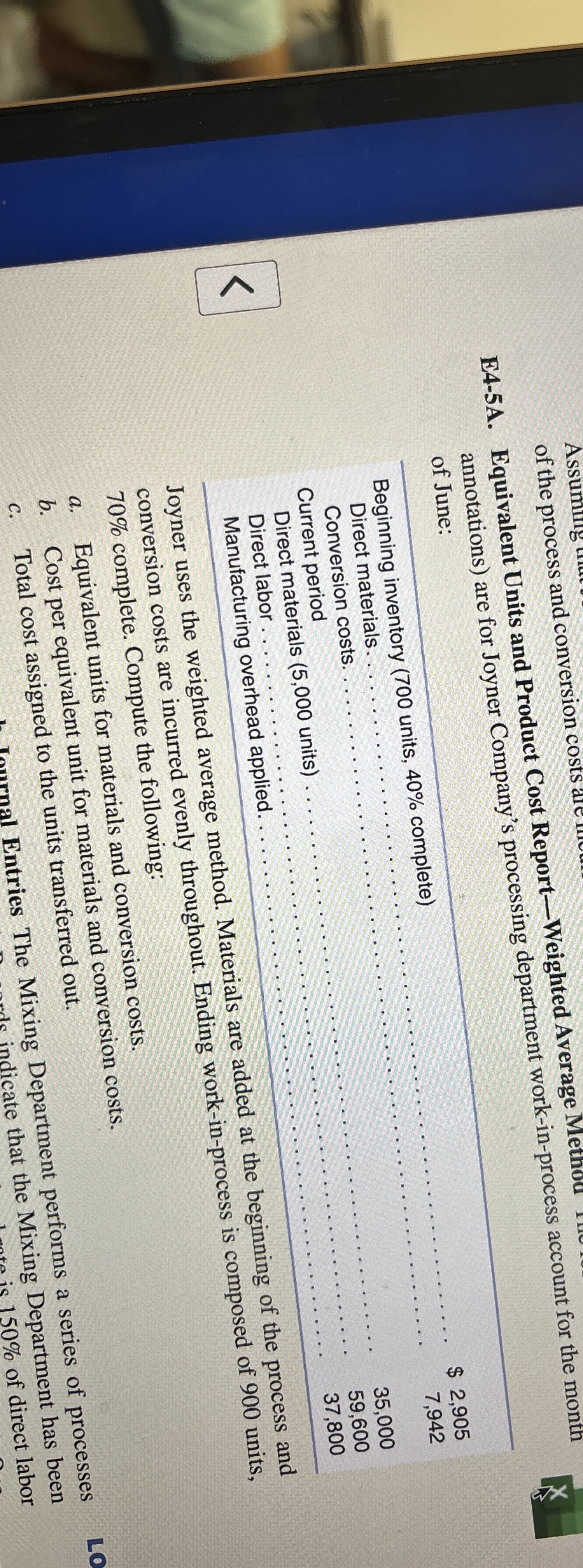 annotations ) are for Joyner Company's processing