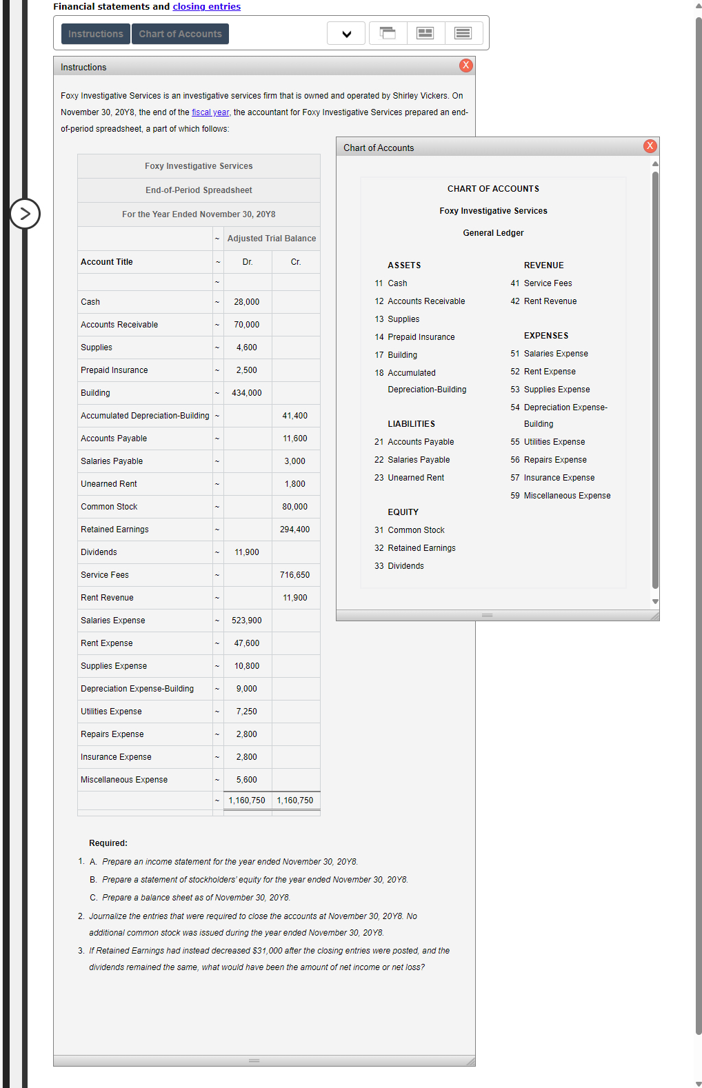 Instructions Foxy Investigative Services is an