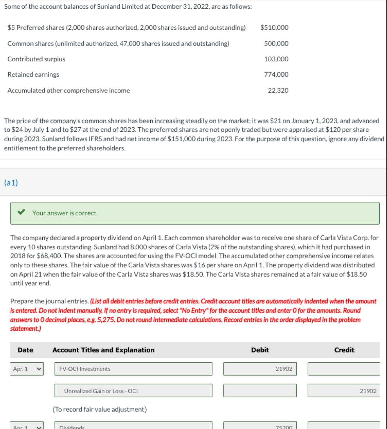 I just need the answer for part b ! Some of the