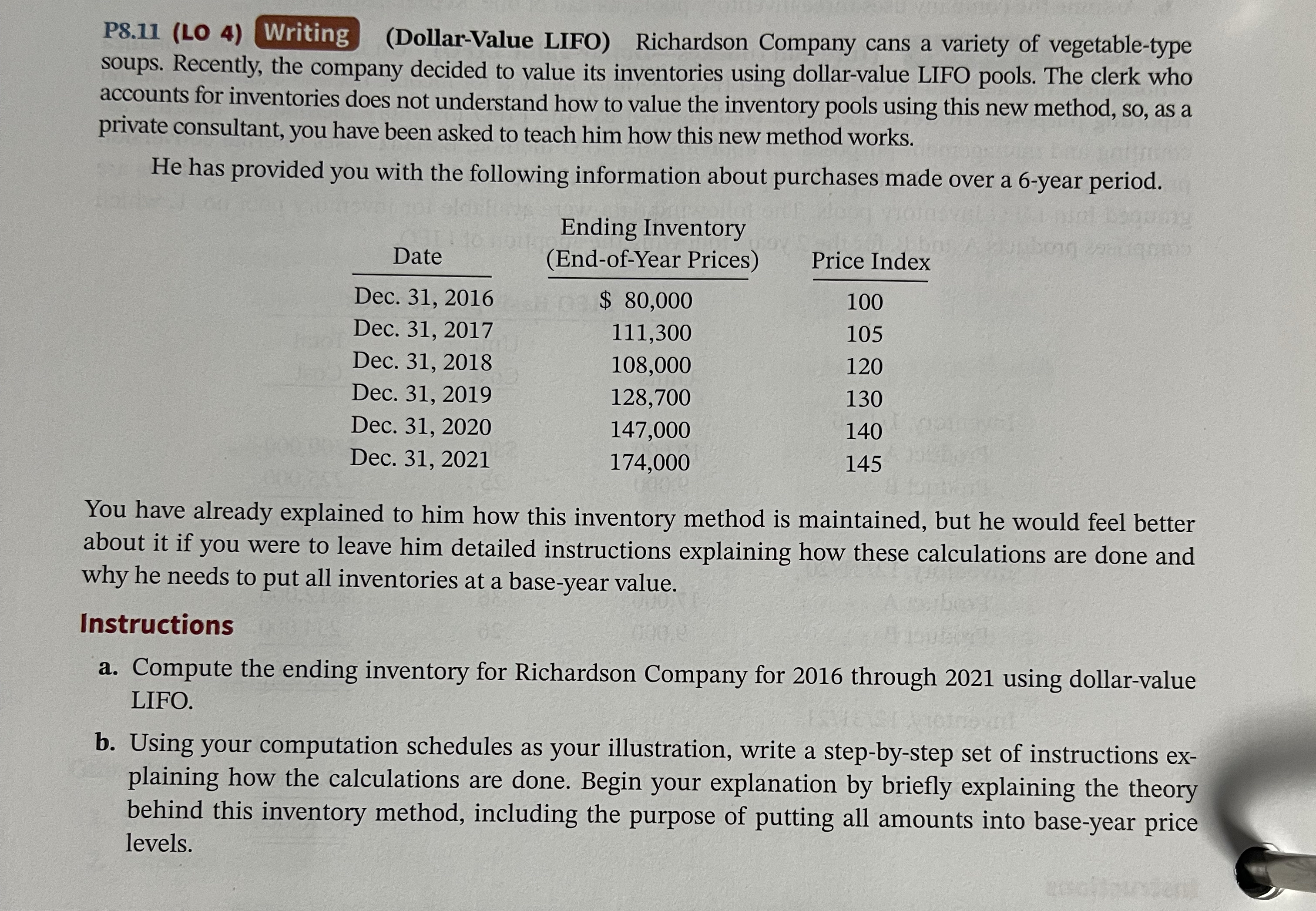 * * * * ANSWER PART B PLEASE * * * * P 8 . 1 1 (