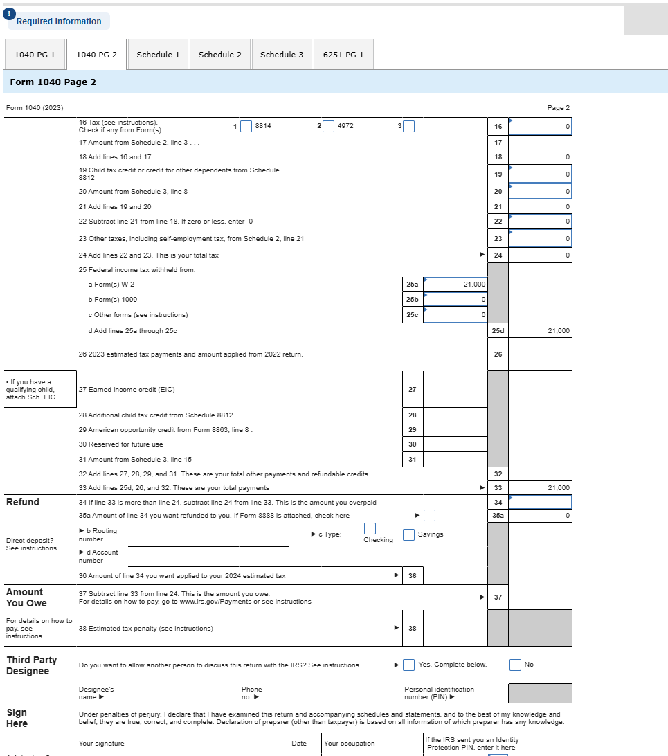 Required information Comprehensive Problem 8 - 8
