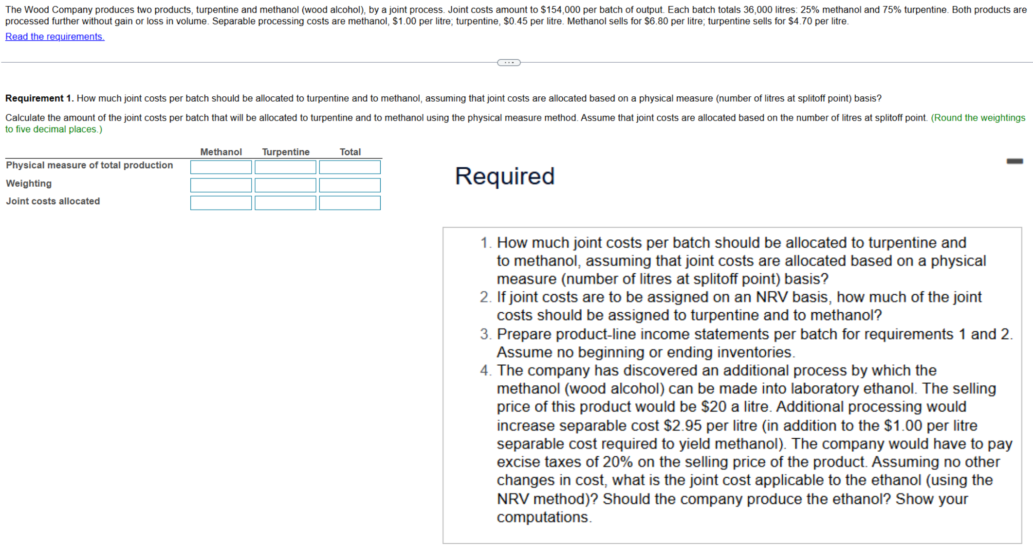 processed further without gain or loss in volume.