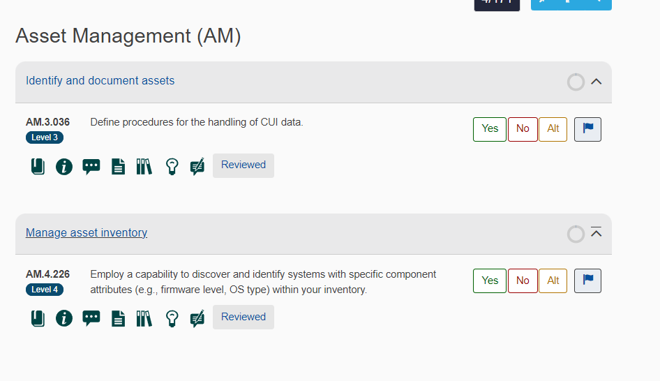 Asset Management ( AM ) Identify and document