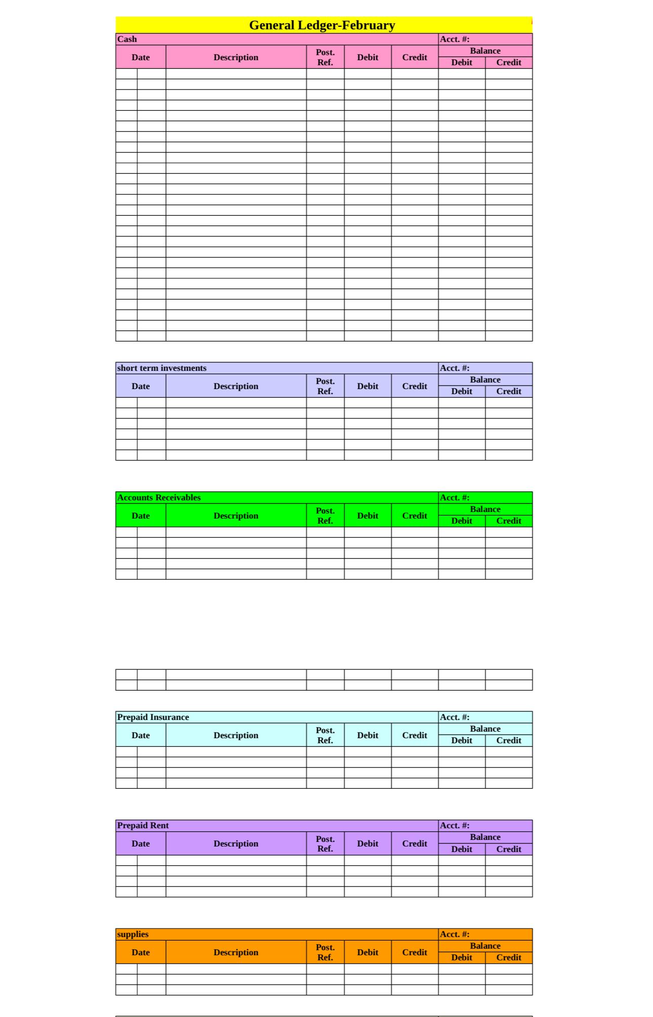 \ table [ [ General Journal - February ] , [ Date