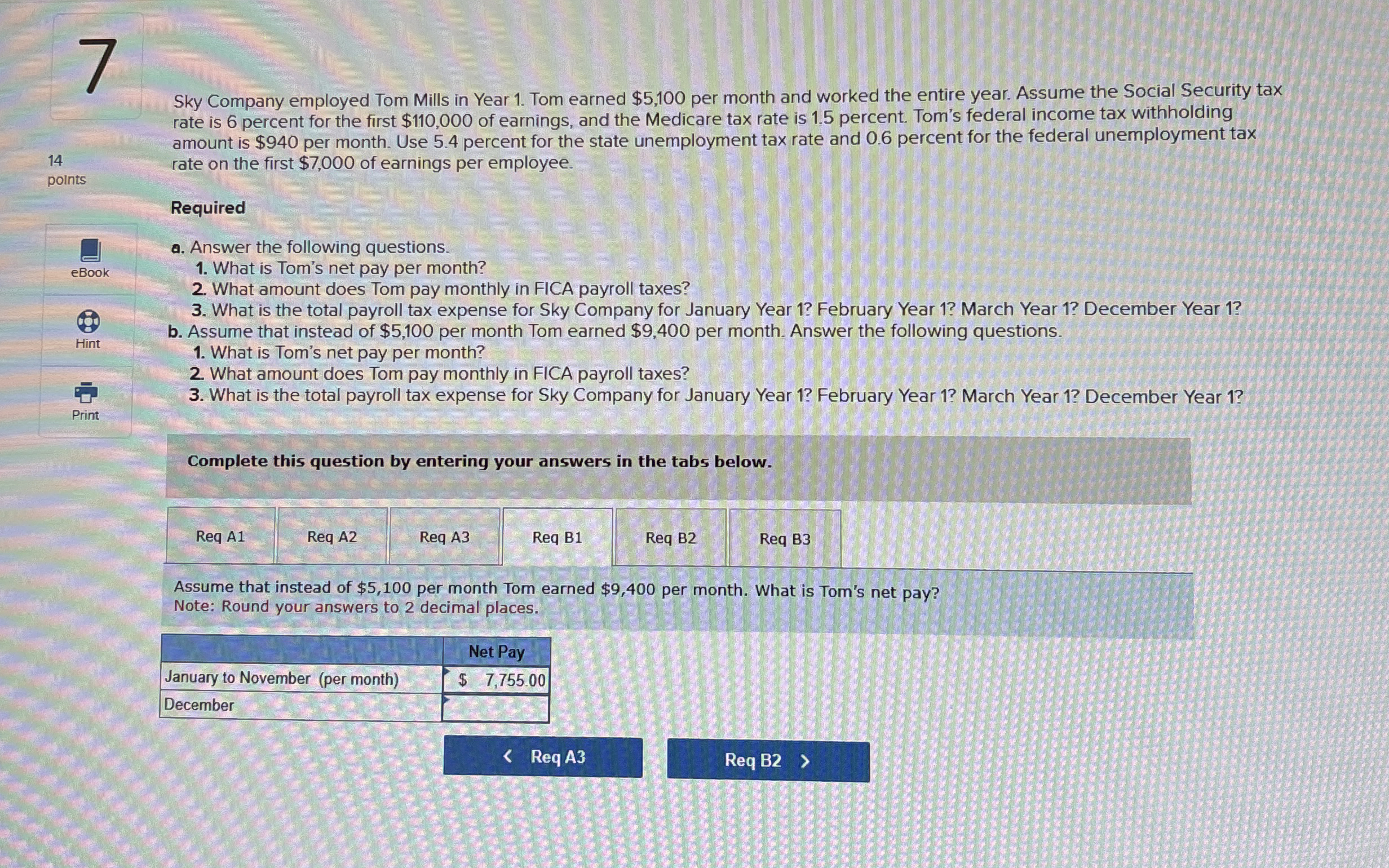Sky Company employed Tom Mills in Year 1 . Tom