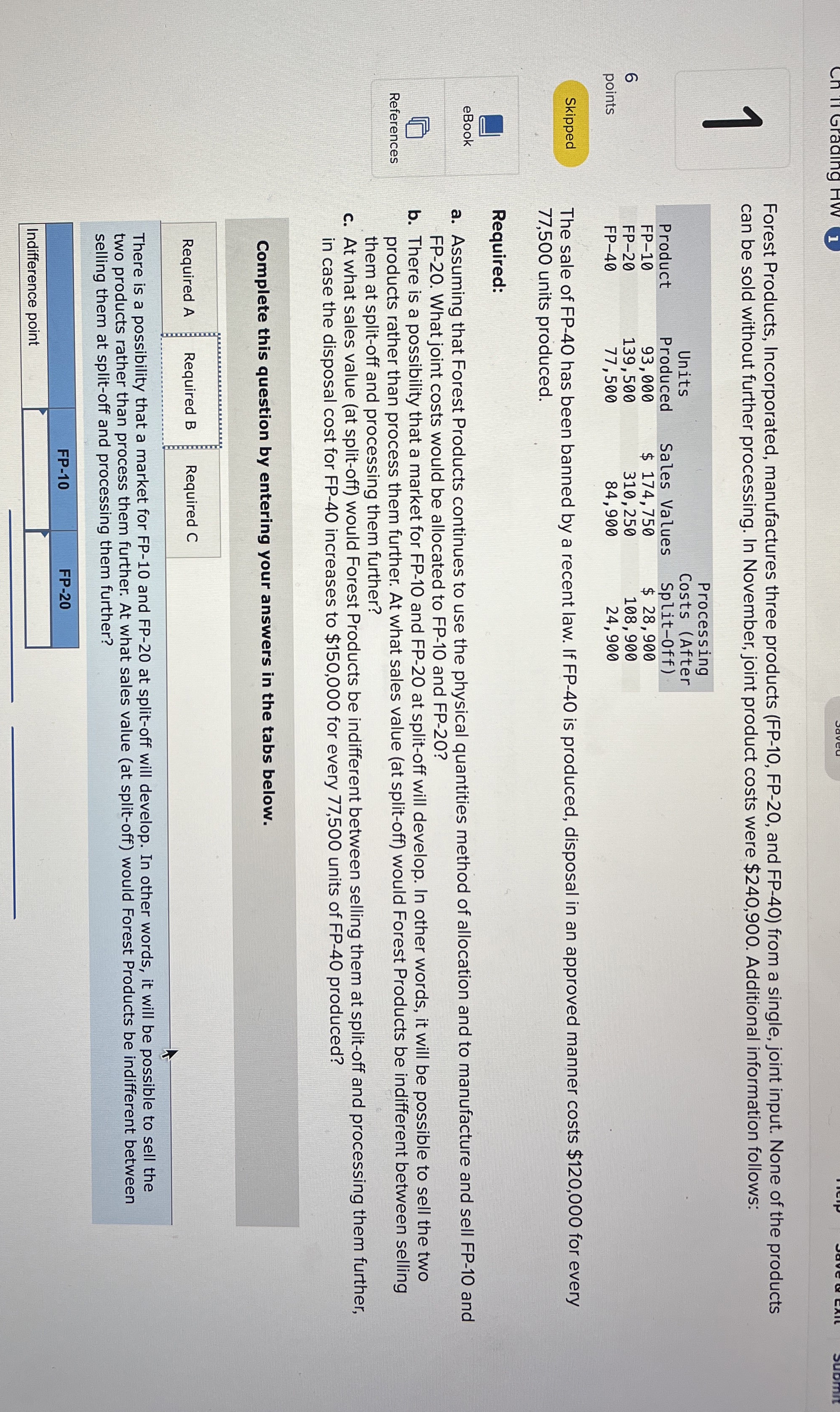 Help Save & Exit Submit 1 Exercise 1 1 - 5 2 (