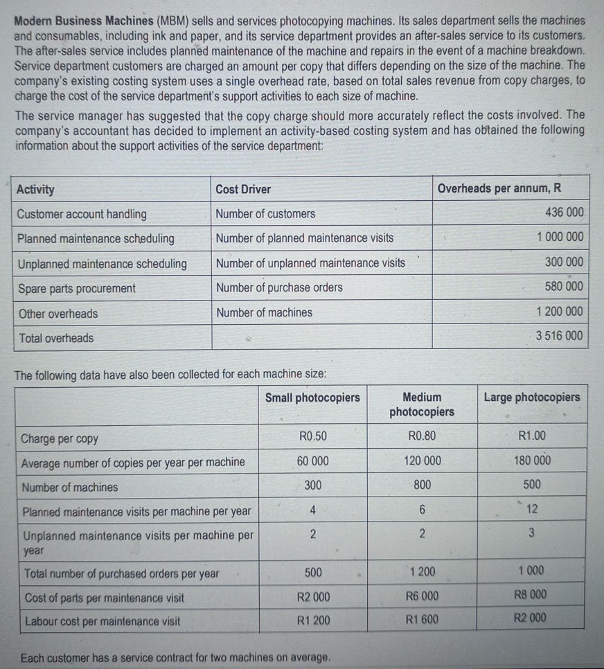 QUESTION 4 ( 2 0 Marks ) Study the information