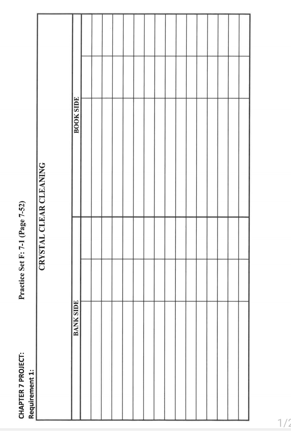 CHAPTER 7 PROJECT: Practice Set F: 7 - 1 ( Page 7