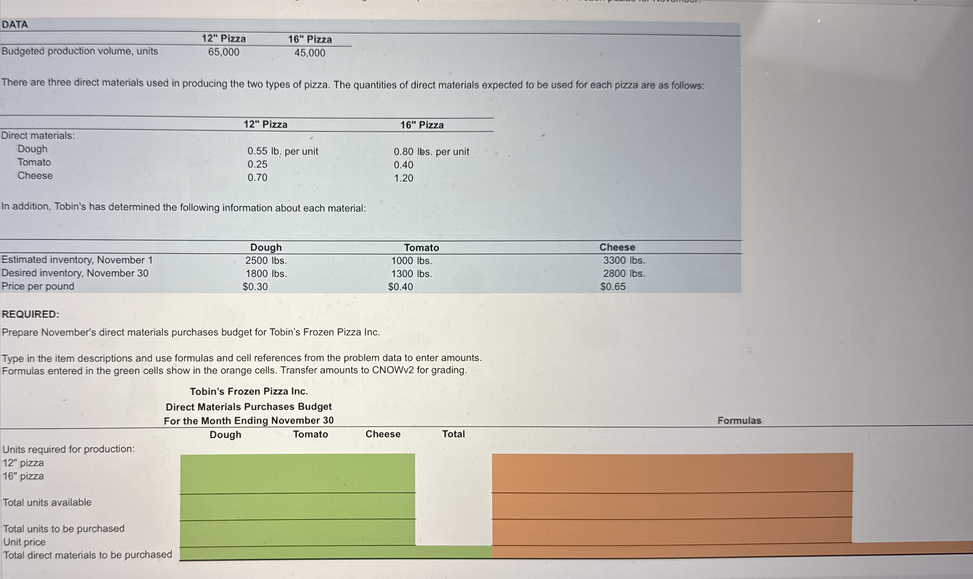 DATA \ table [ [ 1 2 " Pizza, 1 6 " Pizza, ] , [