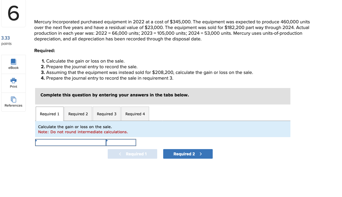 Mercury Incorporated purchased equipment i n 2 0