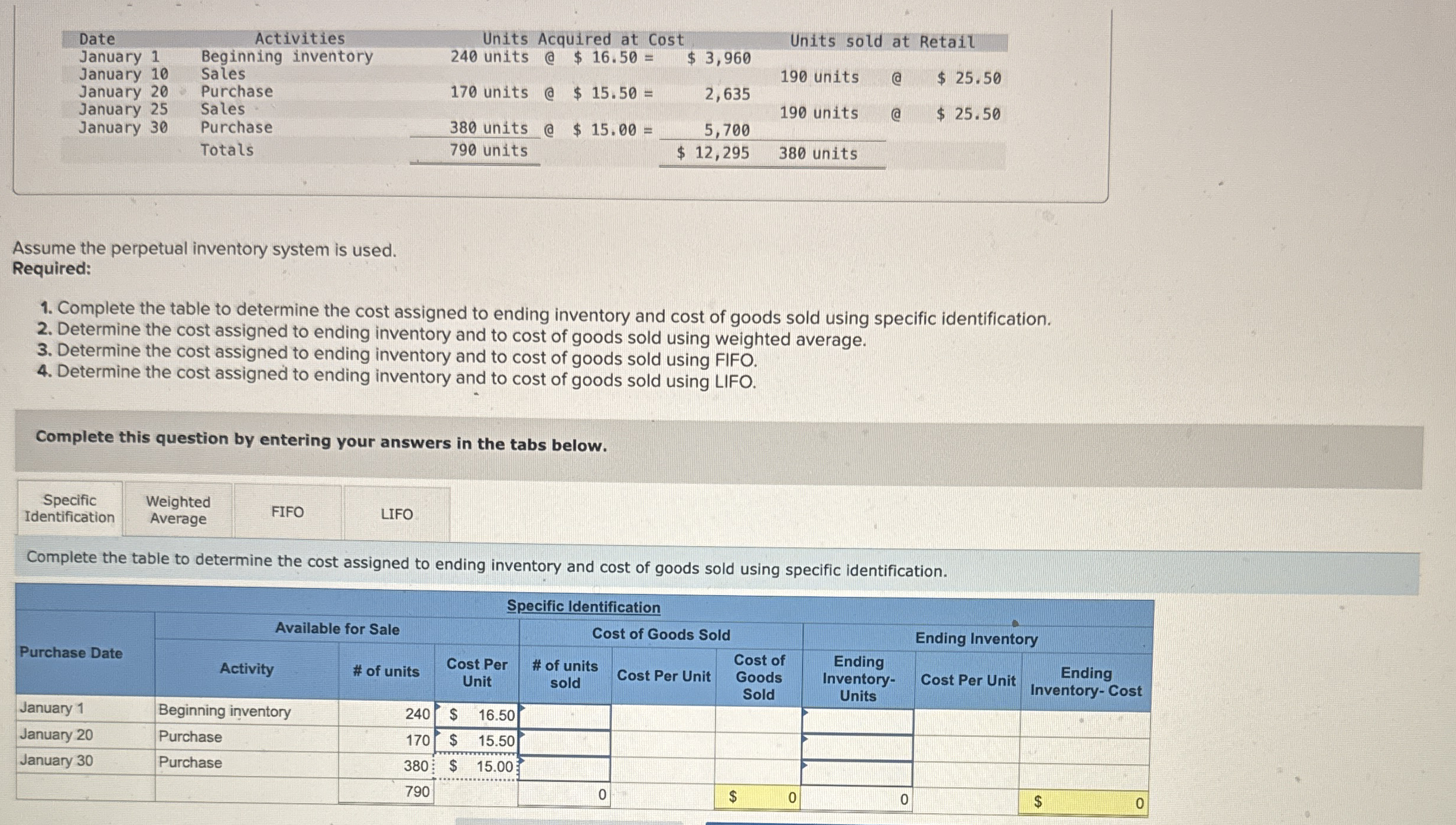 \ table [ [ Date , Activities,Units Acquired at