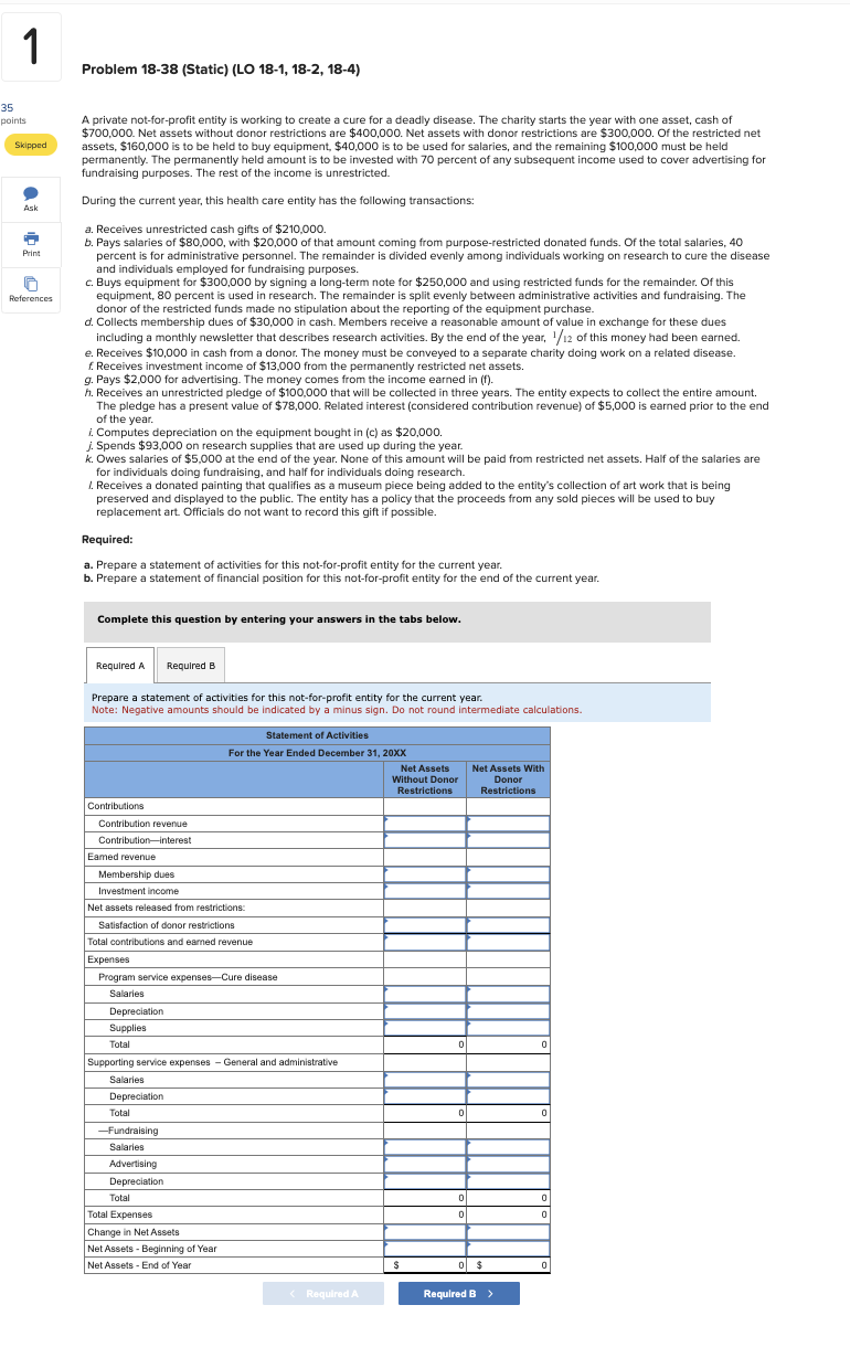 A private not - for - profit entity is working to