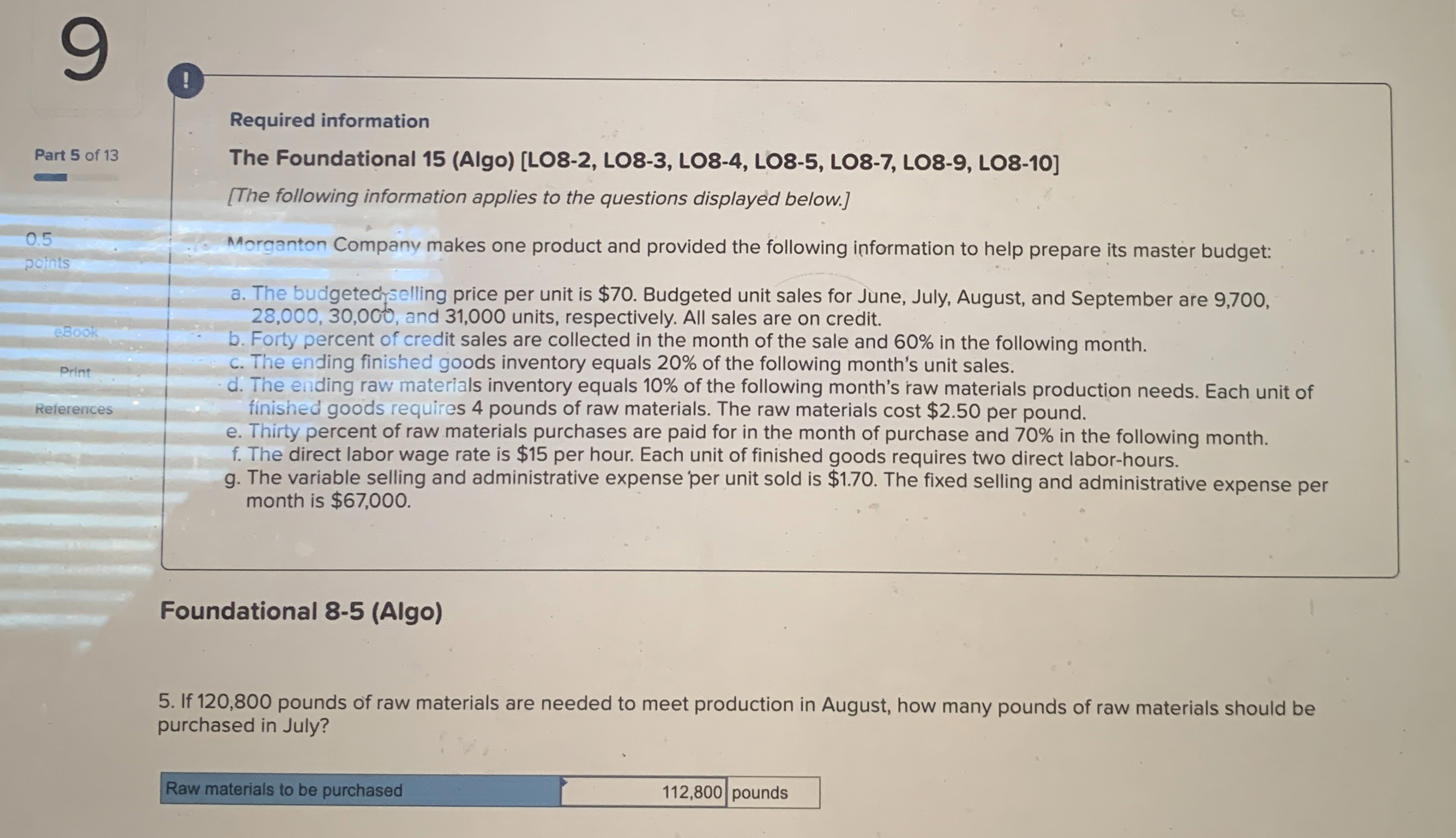 ! Part 5 of 1 3 Required information The