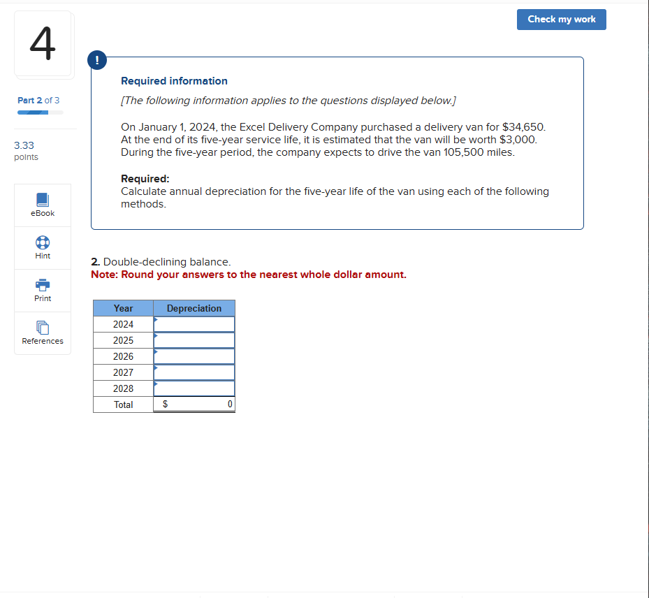 4 ! Part 2 of 3 Required information [ The