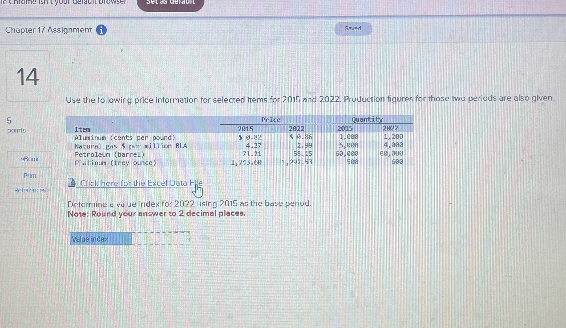 Chapter 1 7 Assignment Saved 1 4 i Use the