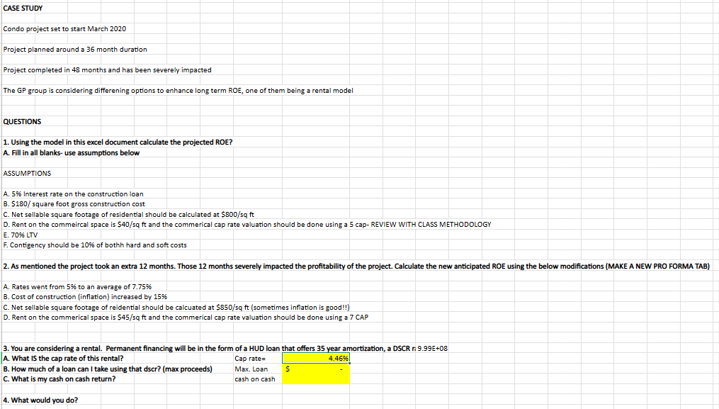 Option: Full Bulding Rental - Conventional Loan (