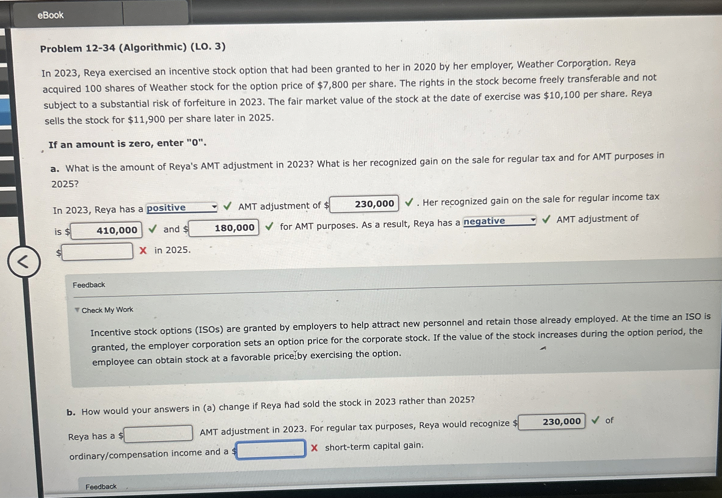 eBook Problem 1 2 - 3 4 ( Algorithmic ) ( LO . 3
