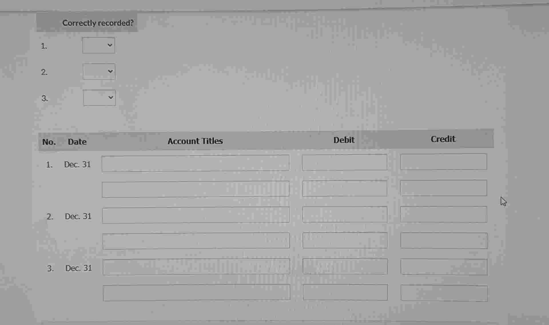 Before preparing financial statements for the