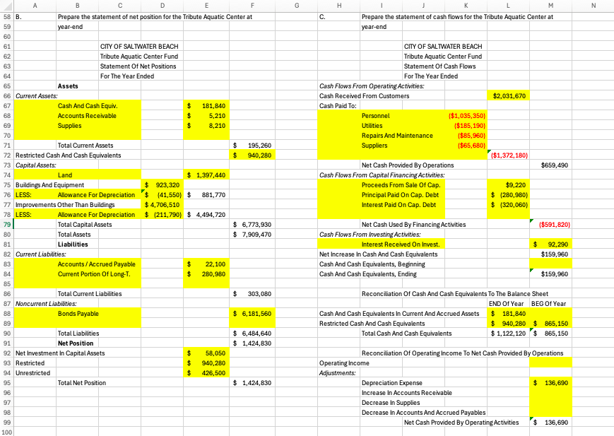 I need help finishing up part C plz , everything