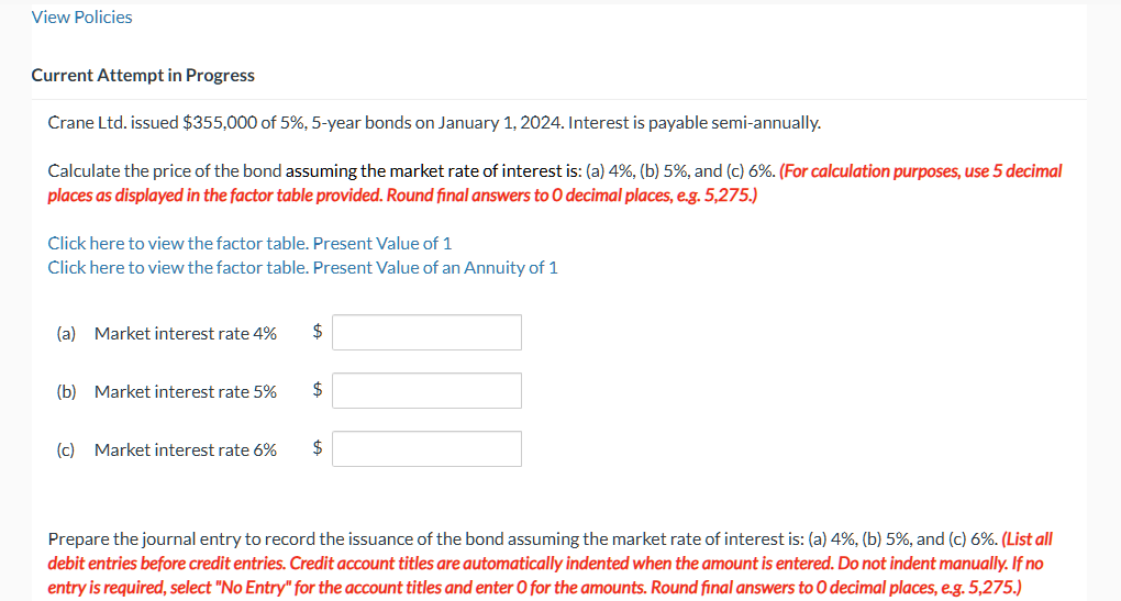View Policies Current Attempt in Progress Crane